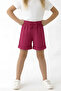 Girl's Bermuda Shorts with Elastic Waist and Double Legs - 2