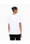 Women's Regular Fit Cotton Round Neck Metallic Logo Detailed Short Sleeve White T-Shirt - 4