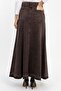 Women's A-Shaped Brown Denim Skirt - 4