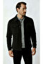 Black Velvet Men's Coat – Modern Lightweight Seasonal Coat - 3