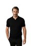 Men's Black Knitwear Polo Neck T-Shirt – Stylish and Modern Fit