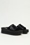 Black Women's Heeled Slippers Pc-7858 - 2