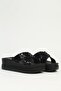 Black Women's Heeled Slippers Pc-7856 - 3