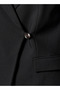 Oversized Blazer with Button Closure - 3