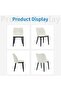 Dining Chairs Set of 2, Modern Upholstered Velvet Side Chairs with Padded Seat & Sturdy Wood - 4