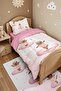 Ballerina Capybaras Patterned Single Duvet and Pillowcase - 4