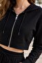 Women's Top and Bottom Set, Wide Leg, Elastic Waist, Zippered, Modal Fabric Set - 2