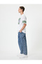 Oversize T-Shirt Slogan Printed Crew Neck Short Sleeve Cotton - 2