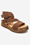 Lorentis Earth Suede Genuine Leather Double Buckle Women's Sandals - 3