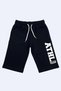 3-Piece Printed Detailed Wide-Legged Pocketed Boys' Capri Pants - 4