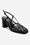 Wilda Black Women's Thick Heeled Shoes - 3