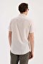 Cream Comfort Fit Classic Collar Short Sleeve Shirt - 4