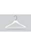 Wooden (Black Nickel Hook) Bar Hanger for Shirts and Trousers, White Color, 4 Pieces - 3