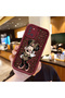 Simple Maroon Silicone Phone Case Minnie Pattern Compatible with Samsung Galaxy A31 Shockproof - 2