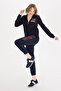 Women's Navy Blue Hooded Sweatshirt 50254401-Vr033 - 4