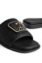 Versa Buckle Strap Textured Wool Women's Slippers - 3