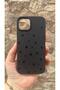 iPhone 14 Plus and 15 Plus Compatible Mini Black Star Pattern Silicone Shock Absorbing Classic Protected Case - 2