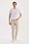Beige Slim Fit 5 Pocket Sports Pants