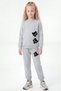 3-Piece Girls' Crew Neck Various Printed 6-Piece Tracksuit Set - 3