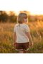 Lace Detail Blouse, Cotton/Linen Shorts Pure Summer Set - 4