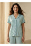 Pyjama Set Button-Down Shirt & Trousers - 3
