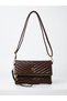 Women's Faux Leather Quilted Patterned Crossbody Bag with Magnet and Zipper Closure S-1391 - 5