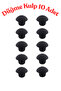 Klc 10 Pcs Matte Black Metal Button Handle - Round Furniture, Kitchen, and Drawer Handle