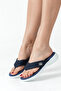 Delaveva Navy Blue Women's Flip Flops Non-Slip Sole Orthopedic Mesh Daily Comfortable Slippers - 6