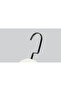 Wooden (Black Nickel Hook) Bar Hanger for Shirts and Trousers, White Color, 8 Pieces - 4