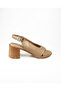 1522 Mink Leather Heeled Daily Women's Sandals - 2