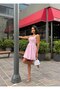 Balloon skirt square neck mini dress - 2