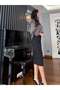 Black High Waist Pencil Skirt - 2