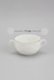 11 cm Porcelain Bowl with Handle, Gilded for 2 People – Modern and Decorative Tableware