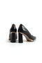 Women's Genuine Leather Heeled Shoes Black - 4