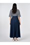 Washable Piece Stitched Denim Skirt Indigo 72012 - 6