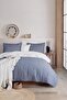 Soft Dreams Single Natural Bedspread Set Indigo - 2