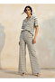 Mid Rise Full Length Pants with Stripes - 3
