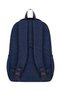 Ultra Luxury Unisex Navy Blue High School, Middle School Backpack, Double Compartment Pen Holder, Keychain - 5