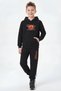 Kangaroo Pocket Hooded Basketball Print Detailed Boys' Tracksuit Set - 2