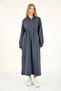 9275 - Stylish Comfortable 3 Thread Fleece-Lined Combed Cotton Women's Dress - 2