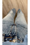 Blue stone wide leg jeans - 4