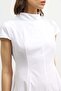 White Poplin Women's Midi Dress - 5