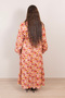 Rust Red Floral Tiered Maxi Dress - 2