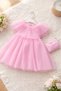 Pink Girl's Tulle Princess Dress with Bag, Flounce Collar, Fluffy, Special Occasion Stylish Combination - 3