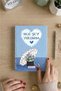 Everything Is on Track A5 Size 64 Sheets Dotted Thick Cover Spiral Notebook - 5