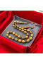 Natural Rosewood Wood Barley Cut System Tassel Rosary - 3