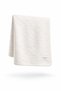 Wool Look Newborn Baby Blanket Cotton Lined Double-Sided 90 X 85 cm White - 2