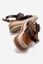 Women's Gold Buckle Sandals Brown - 4