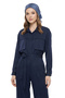 Pocket Detail Shirt Trouser Set 100795 Navy Blue