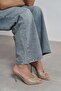 Rodi Dark Beige Matte Pointed Toe Women's Thin Heeled Slippers - 3